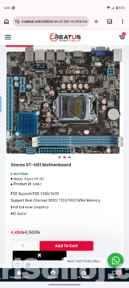 Starex st-h61 madarbord